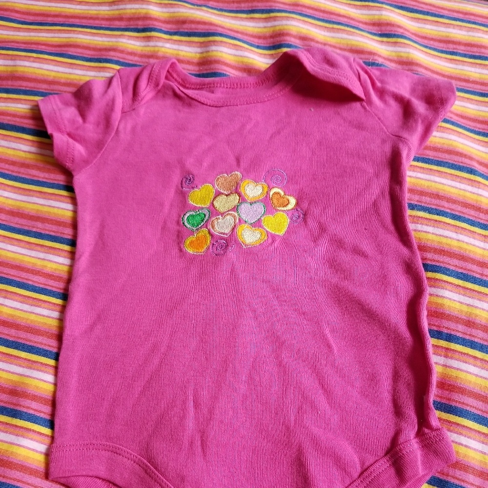Pink Valentine Onesie new no tags